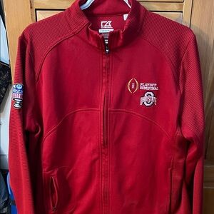 Cutter & Buck Red Ohio State Playoff Semifinal Full-Zip Jacket